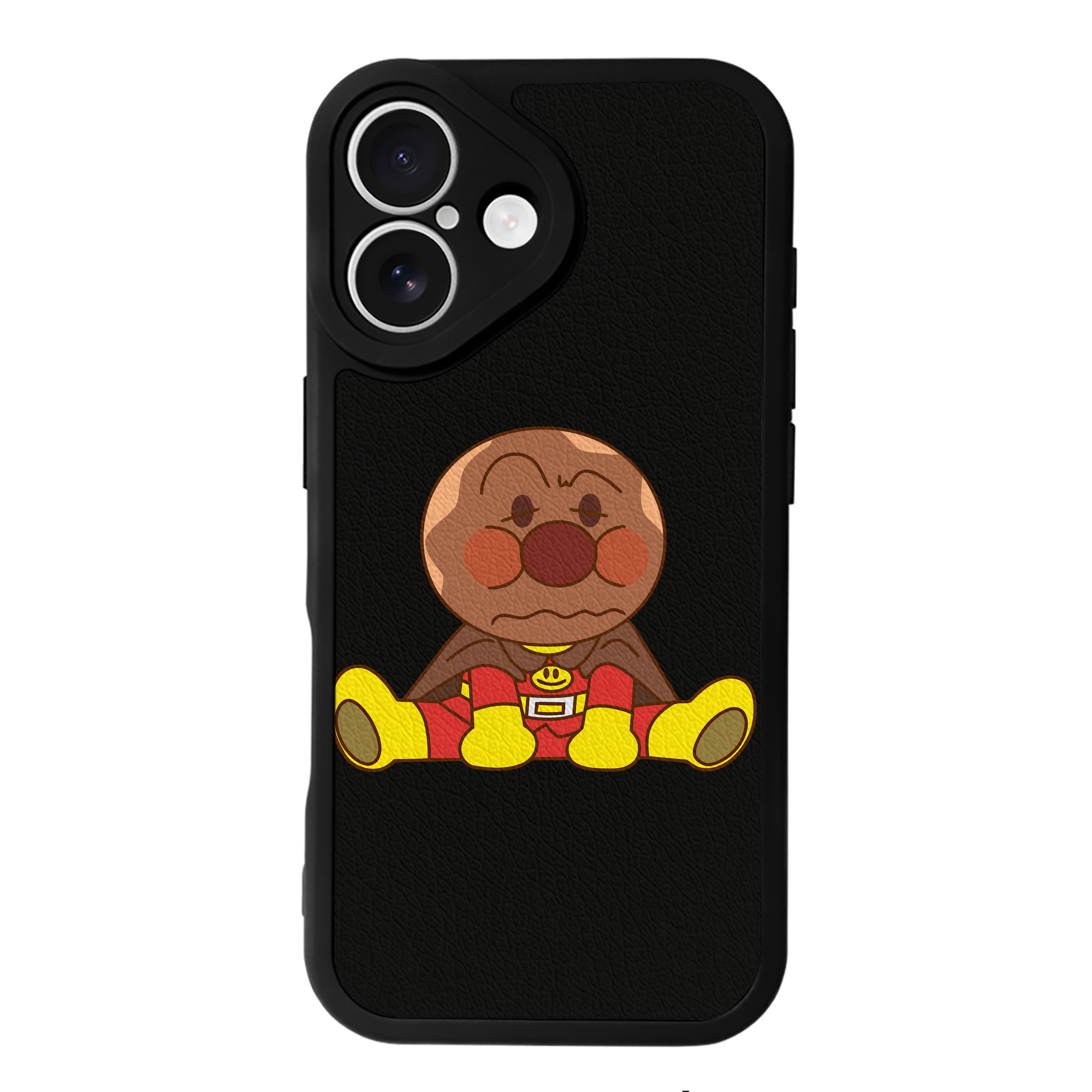 （画像用） アンパンマン Anpanman 【iPhone 16シリーズ対応】シリコンスマホケース（レザー調） 材質：シリコン